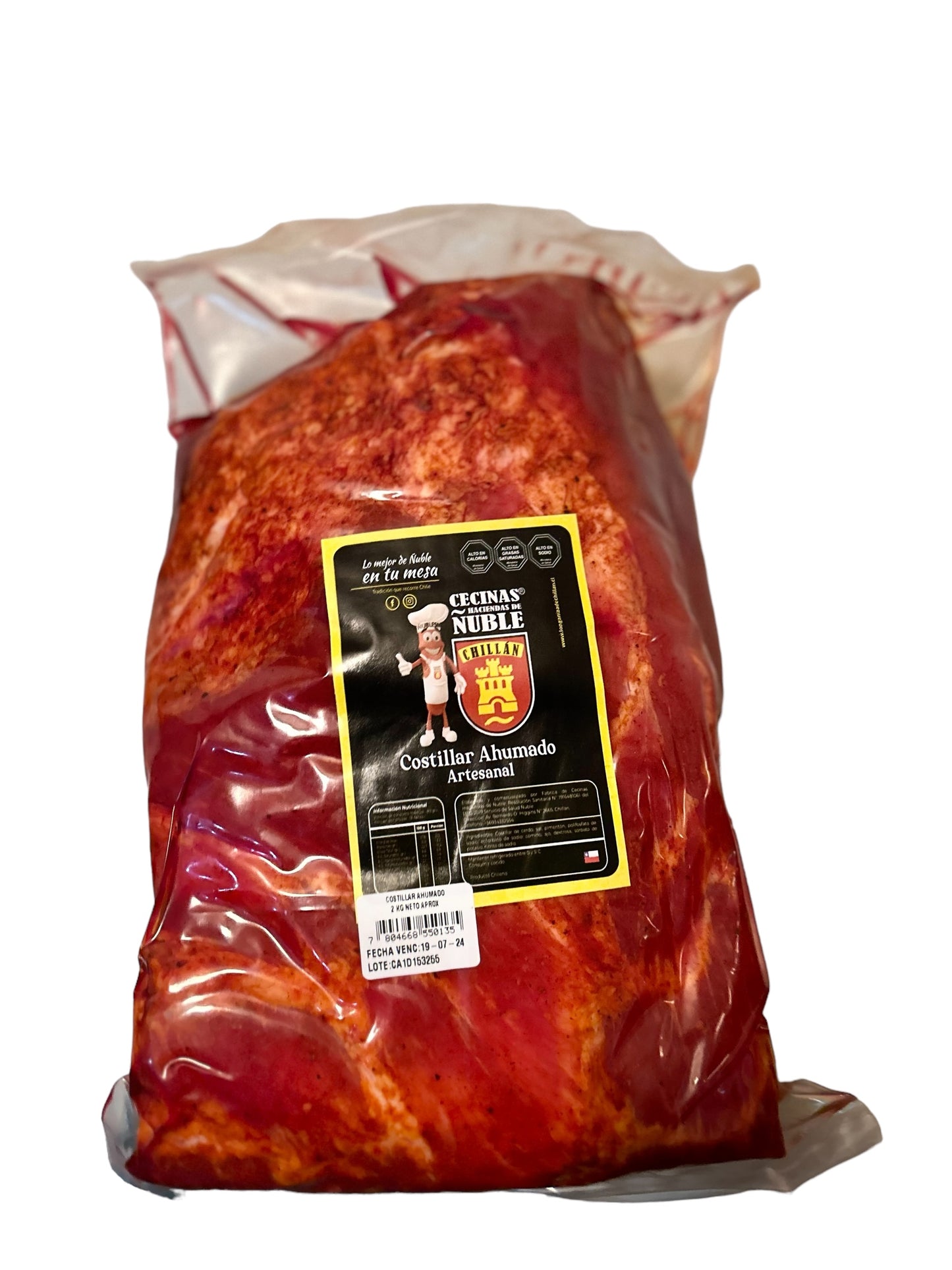 Costillar de Cerdo Ahumado Artesanal | 2kg | Hacienda de Ñuble