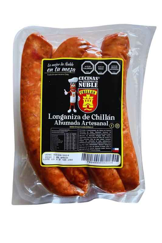 Longaniza Artesanal Ahumada | 1kg | Cecinas Hacienda de Ñuble